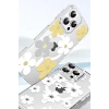Joko Apple iPhone 15 Pro Uyumlu Floral Magsafe Kapak - Sarı