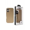 Joko Apple iPhone 16 Uyumlu Wonder Deri Magsafe Kapak - Bronz