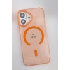 Joko Apple iPhone 17 Uyumlu PC Blank Magsafe Kapak - Turuncu