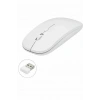 Kablosuz Mouse Fare Şarjlı Bluetooth Wireless Çift Modlu Sessiz