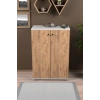 Kapaklı Ayakkabılık Çam Beyaz 86 cm