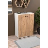 Kapaklı Ayakkabılık Çam Beyaz 86 cm