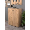 Kapaklı Ayakkabılık Ceviz Beyaz 86 cm