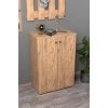 Kapaklı Ayakkabılık Ceviz Beyaz 86 cm
