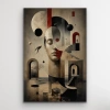 Karışık Rüyalar Soyut Kanvas Tablo 20X30 CM