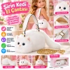 Kedi El Çantası Beyaz