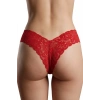 Kırmızı Çiçek Desenli Dantel String Külot TM1526