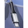 Konfulon DC43 Type-C to Type-C 1M Örgü 60W Hızlı Şarj Kablo - Siyah