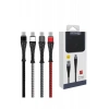 Konfulon S61 Micro USB Kablo 1.2M 2.1A - Kırmızı
