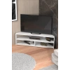 Köşe TV Ünitesi Beyaz 140 cm
