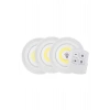 Led Lamba 3lü Uzaktan Kumandalı Yapışkanlı