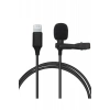 Lightning 2 Metre Double Mikrofon - Siyah