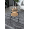 Lükens Zigon Sehpa Çam 3lü