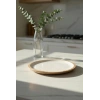 Mango Agacı Servis Tabağı & Sunum Tabağı 25 Cm Krem