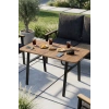 Metal Bahçe Oturma Grubu Minderli Gri 4lü Set