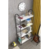 Metal Kitaplık Beyaz 150 cm