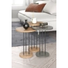 Metal Terra Zigon Ceviz Antrasit 3lü