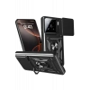 Xiaomi Mi 15 Kılıf Pars Lens Yüzüklü Silikon - Siyah