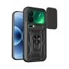 Xiaomi Mi 17 Pro Max Pars Lens Yüzüklü Silikon - Siyah