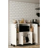 Mikrodalga Dolabı Beyaz 120 cm