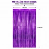 Mor Metalize Parti Perdesi 100x200 cm – Kapı ve Arka Fon Perdesi