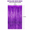 Mor Metalize Parti Perdesi 100x200 cm ? Kapı ve Arka Fon Perdesi