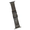 Movenchy Apple Watch 45mm Uyumlu Buff Deri Kordon - Siyah