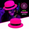 Neon Pembe UV Parti Şapkası Plastik