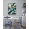 Okyanustaki Yalnız Gemi Kanvas Tablo 70x100cm