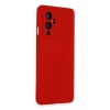 One Plus 9 Kılıf Nano içi Kadife Silikon - Kırmızı