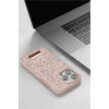 Onegif Apple iPhone 14 Pro Max Uyumlu Bright Simli Kapak - Derin Mor
