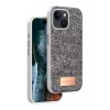Onegif Apple iPhone 15 Uyumlu Bright Simli Kapak - Gümüş