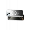 Onegif Apple iPhone 15 Uyumlu Sora Simli Magsafe Kapak - Siyah