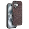 Onegif Apple iPhone 16 Plus Uyumlu Bright Simli Kapak - Derin Mor