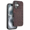 Onegif Apple iPhone 16 Plus Uyumlu Bright Simli Kapak - Derin Mor