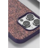 Onegif Apple iPhone 16 Pro Max Uyumlu Bright Simli Kapak - Derin Mor