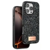 Onegif Apple iPhone 16 Pro Max Uyumlu Bright Simli Kapak - Siyah