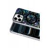 Onegif Apple iPhone 16 Pro Max Uyumlu Mila Dalgalı Magsafe Kapak - Lacivert