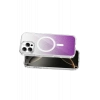 Onegif Apple iPhone 16 Pro Max Uyumlu Sora Simli Magsafe Kapak - Mor