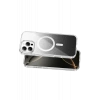 Onegif Apple iPhone 16 Pro Max Uyumlu Sora Simli Magsafe Kapak - Siyah