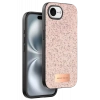 Onegif Apple iPhone 16E Uyumlu Bright Simli Kapak - Pembe
