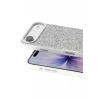 Onegif Apple iPhone 17 Air Uyumlu Bright Simli Kapak - Beyaz
