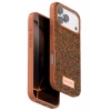 Onegif Apple iPhone 17 Pro Max Uyumlu Bright Simli Kapak - Turuncu