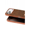 Onegif Apple iPhone 17 Pro Max Uyumlu Bright Simli Kapak - Turuncu