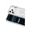 Onegif Apple iPhone 17 Pro Max Uyumlu Sora Simli Magsafe Kapak - Beyaz