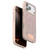 Onegif Apple iPhone 17 Pro Uyumlu Bright Simli Kapak - Pembe