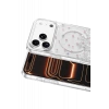 Onegif Apple iPhone 17 Pro Uyumlu Misk Simli Magsafe Kapak - Desen 1