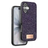 Onegif Apple iPhone 17 Uyumlu Bright Simli Kapak - Derin Mor