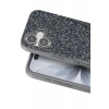 Onegif Apple iPhone 17 Uyumlu Bright Simli Kapak - Gümüş