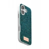 Onegif Apple iPhone 17 Uyumlu Bright Simli Kapak - Koyu Yeşil
